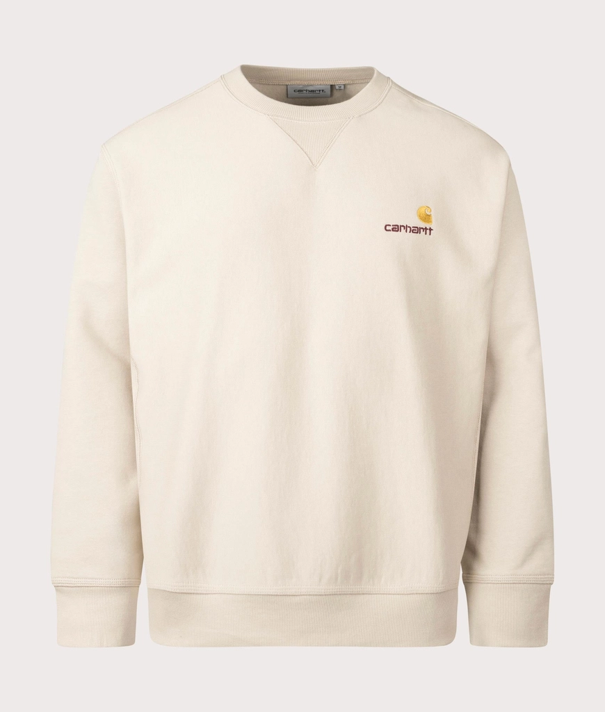 Carhartt WIP Mens Relaxed Fit American Script Sweatshirt